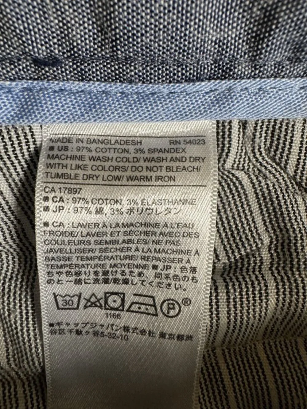 Banana Republic Aiden Chino 35x30 Navy Blue Cotton Stretch Pants